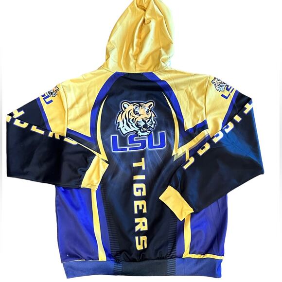 LSU Tigers Front and Back Logo Hoodie in Adult Medium - Picture 2 of 6